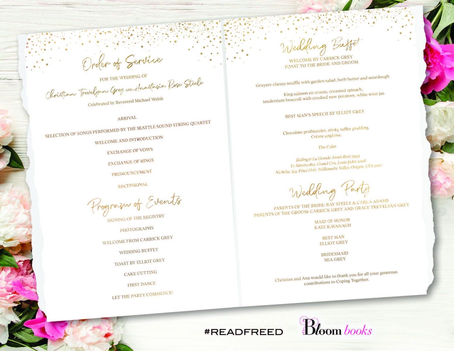 FREED Wedding Program